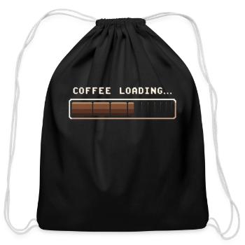 No Coffee, No Me – Limited Edition of 718 Pieces - Cotton Drawstring Bag - black - Front