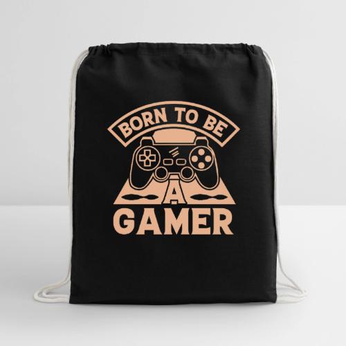 Born To Be A Gamer - Cotton Drawstring Bag