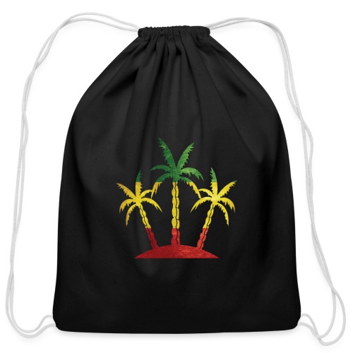 Palm Tree Reggae - Cotton Drawstring Bag