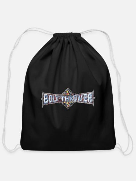 Bolt Thrower Cenotaph Band Logo - Cotton Drawstring Bag - black
