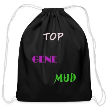 Top Gene Mud - Cotton Drawstring Bag - black - Front