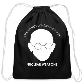 Civilization Nuclear Weapons - Cotton Drawstring Bag - black - Front