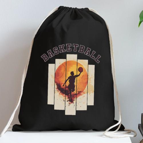 Basketball again and again - Cotton Drawstring Bag