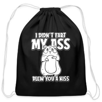 Guinea Pig Cavy Funny - Cotton Drawstring Bag - black - Front
