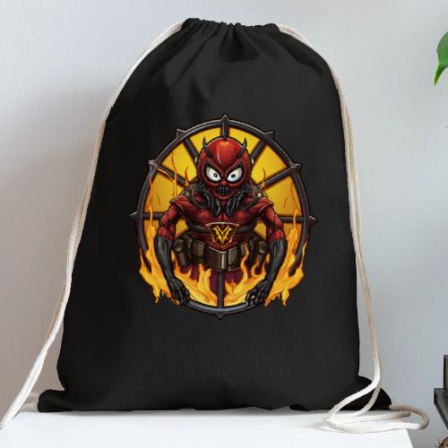 Firefighter spider - Cotton Drawstring Bag