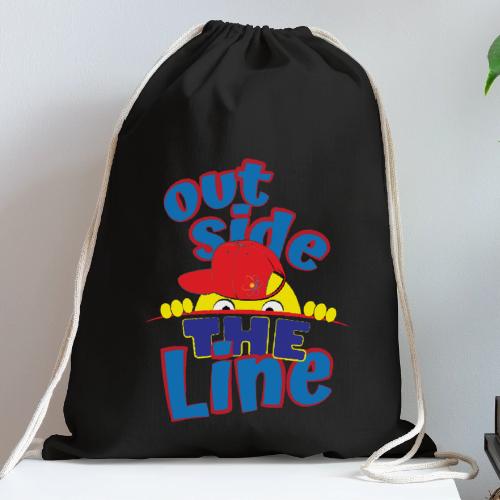 Outside The Line - Cotton Drawstring Bag