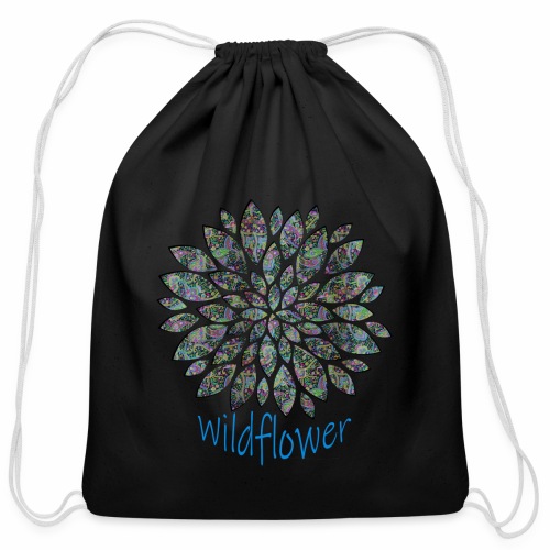 Wildflower - Cotton Drawstring Bag