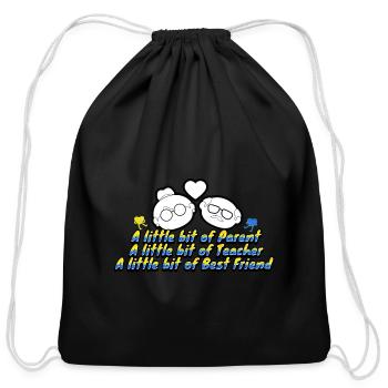 Grandparents Day Love Happy Grandparents Day - Cotton Drawstring Bag - black - Front