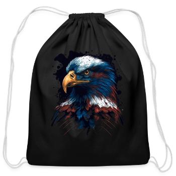 American Eagle - Cotton Drawstring Bag - black - Front