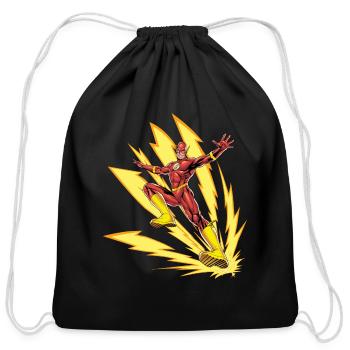 Justice League The Flash - Cotton Drawstring Bag - black - Front