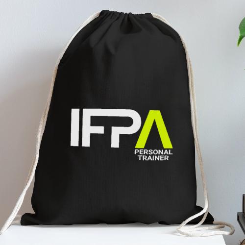 IFPA Personal Trainer Vertical - Cotton Drawstring Bag