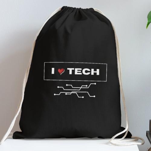 IHeart TECH - Cotton Drawstring Bag