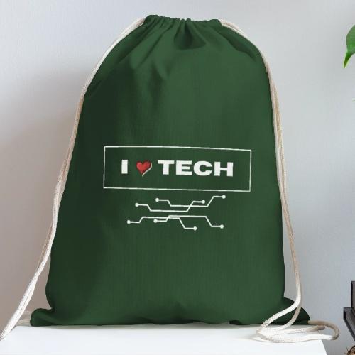 IHeart TECH - Cotton Drawstring Bag