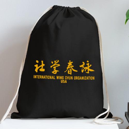 IWCO4 T back Gold USA - Cotton Drawstring Bag