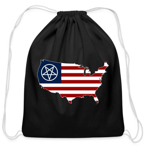 United Satanic America - Cotton Drawstring Bag