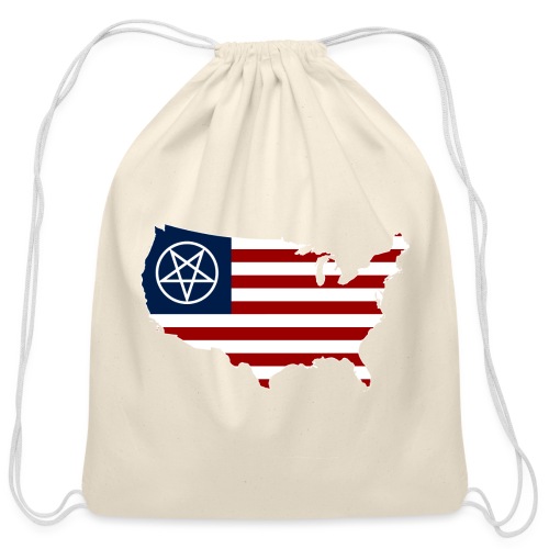 United Satanic America - Cotton Drawstring Bag