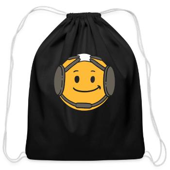 WRESTLING: Wrestling Headgear - Cotton Drawstring Bag - black - Front