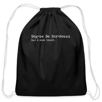 A Sock Thief Dogue De Bordeaux - Cotton Drawstring Bag - black - Front