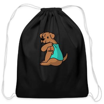 Dogue De Bordeaux I Love Grandma - Cotton Drawstring Bag - black - Front