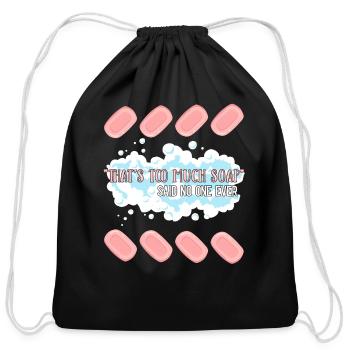 Soap Making Soap Maker - Cotton Drawstring Bag - black - Front