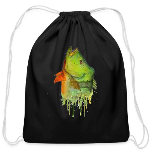 Peacock Bass - Cotton Drawstring Bag