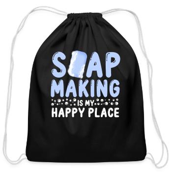 Soap Making Crafting Soap Making - Cotton Drawstring Bag - black - Front