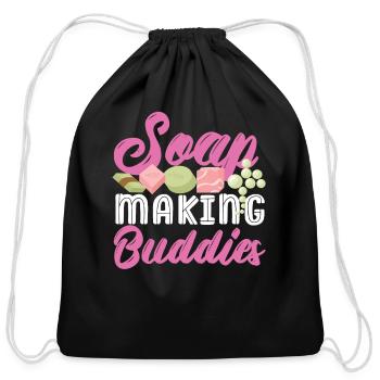 Soap Making Crafting Soap Making - Cotton Drawstring Bag - black - Front