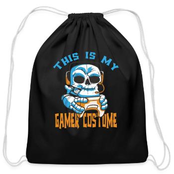 This Is My Gamer Costume - Cotton Drawstring Bag - black - Front