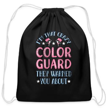 Crazy Color Guard - Cotton Drawstring Bag - black - Front