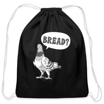 Funny pigeon fancier & pigeon whisperer pigeon - Cotton Drawstring Bag - black - Front