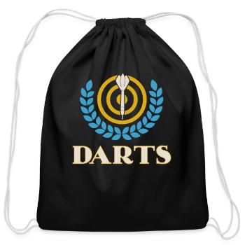 Dart Sport Club, Dartboard, Arrow Sport Dart - Cotton Drawstring Bag - black - Front