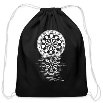 Dart Sport Club, Dartboard, Arrow Sport Dart - Cotton Drawstring Bag - black - Front