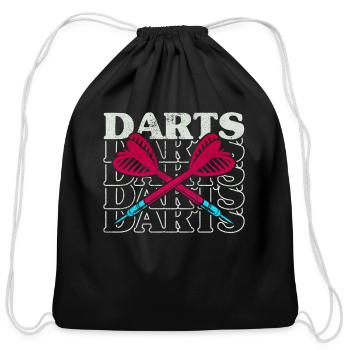 Dart Sport Club, Dartboard, Arrow Sport Dart - Cotton Drawstring Bag - black - Front