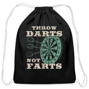 Dart Sport Club, Dartboard, Arrow Sport Dart - Cotton Drawstring Bag - black - Front