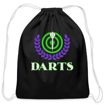 Dart Sport Club, Dartboard, Arrow Sport Dart - Cotton Drawstring Bag - black - Front