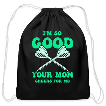 Dart Sport Club, Dartboard, Arrow Sport Dart - Cotton Drawstring Bag - black - Front