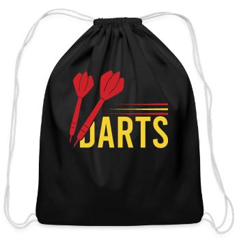 Dart Sport Club, Dartboard, Arrow Sport Dart - Cotton Drawstring Bag - black - Front