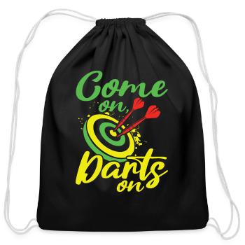 Dart Sport Club, Dartboard, Arrow Sport Dart - Cotton Drawstring Bag - black - Front
