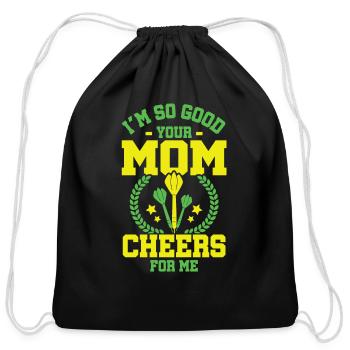 Dart Sport Club, Dartboard, Arrow Sport Dart - Cotton Drawstring Bag - black - Front