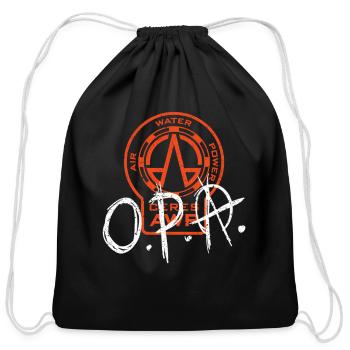 Awp Opa - Cotton Drawstring Bag - black - Front
