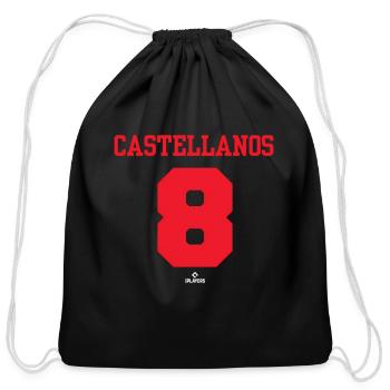 Mlbpa Major League Baseball k Castellanos Mlbcast2 - Cotton Drawstring Bag - black - Front