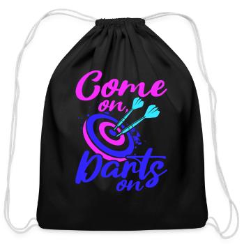 Dart Sport Club, Dartboard, Arrow Sport Dart - Cotton Drawstring Bag - black - Front
