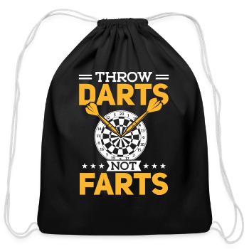 Dart Sport Club, Dartboard, Arrow Sport Dart - Cotton Drawstring Bag - black - Front