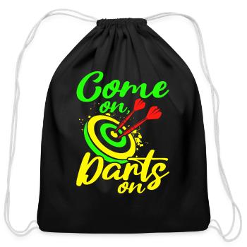 Dart Sport Club, Dartboard, Arrow Sport Dart - Cotton Drawstring Bag - black - Front