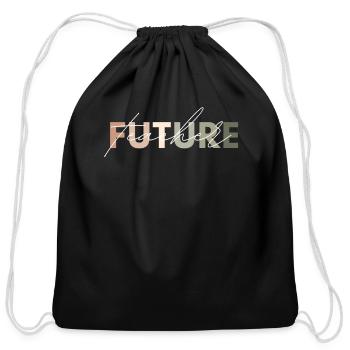 Future Teacher Educator Teacher in Progress Gradua - Cotton Drawstring Bag - black - Front