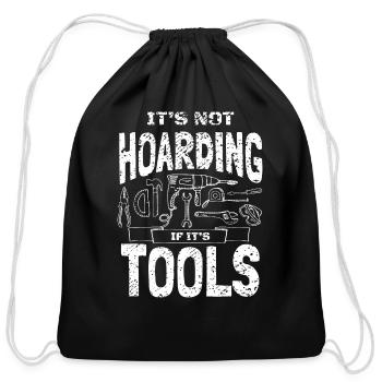 If It's Tools Tool Craftsman - Cotton Drawstring Bag - black - Front