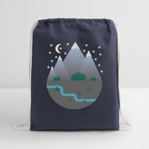 Geo Art - Cotton Drawstring Bag