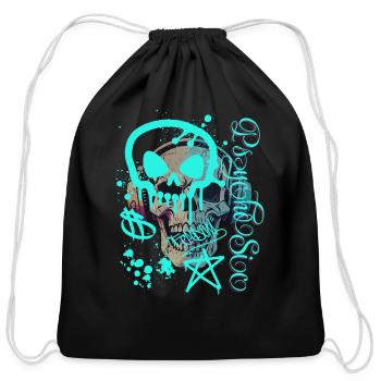 Psycho Sic Spray - Cotton Drawstring Bag - black - Front