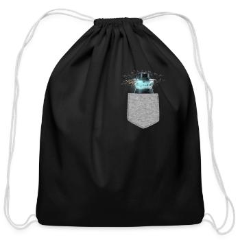 Mosquito Attracted To Electronic Insect Killer - Cotton Drawstring Bag - black - Front