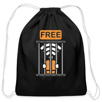 IT GEEK, PC Storage Devices Evolution Computer - Cotton Drawstring Bag - black - Front